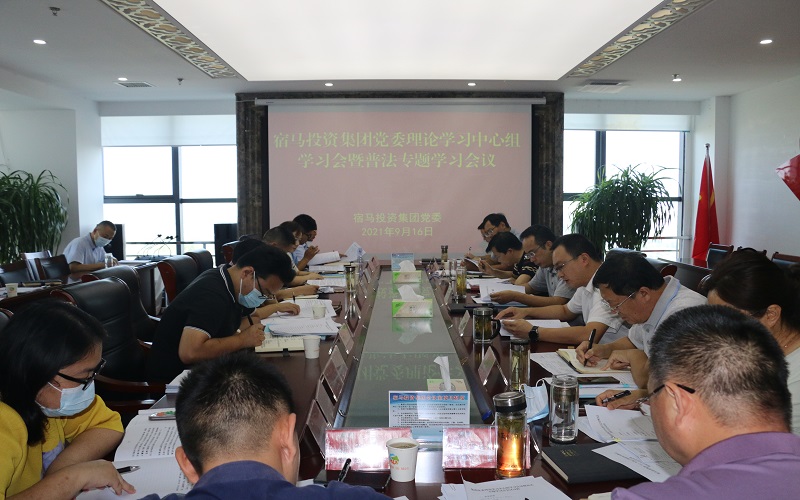 bv伟德国际1946集团公司党委召开理论学习中心组学习会暨普法专题学习会议(图1)